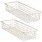 mDesign Metal Wire Storage Basket Bin with Handles for Office, 2 Pack